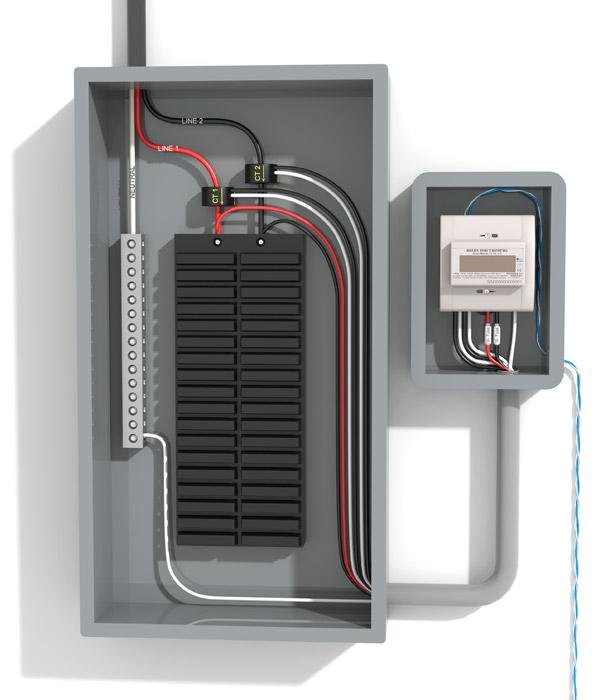 EKM-Omnimeter II UL v.3 – Universal Smart Meter, Single Phase or 3-Phase, 120 to 240V, 50/60Hz, up to 5000 Amps