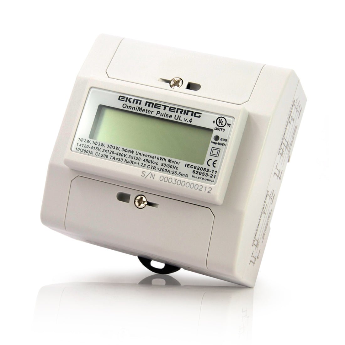 EKM Omnimeter Pulse UL v.4 – Pulse Counting, Relay Controlling, Universal Smart Electric Meter, UL Listed, ANSI