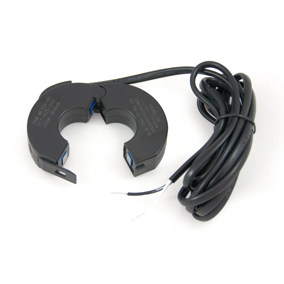 Split-core CT, 200A, 200A:26.6mA, 25mm (0.98") Hole Diameter, SCT-025-200UL