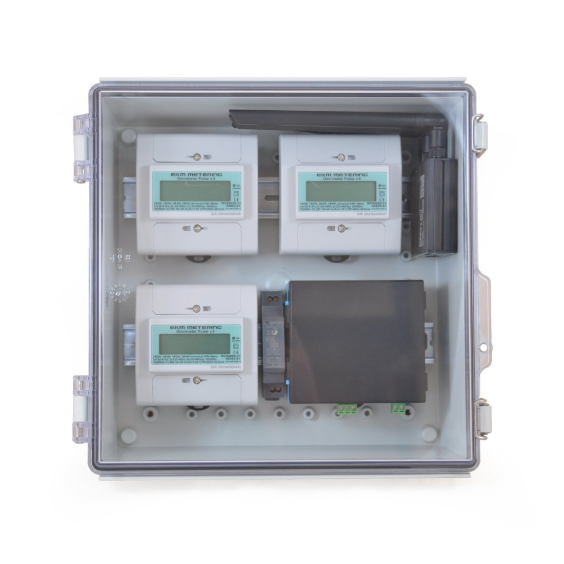 Watertight Enclosure with Hinged and Latching Lid - UL Listed - Large Size - 30cm x 30cm x 15cm