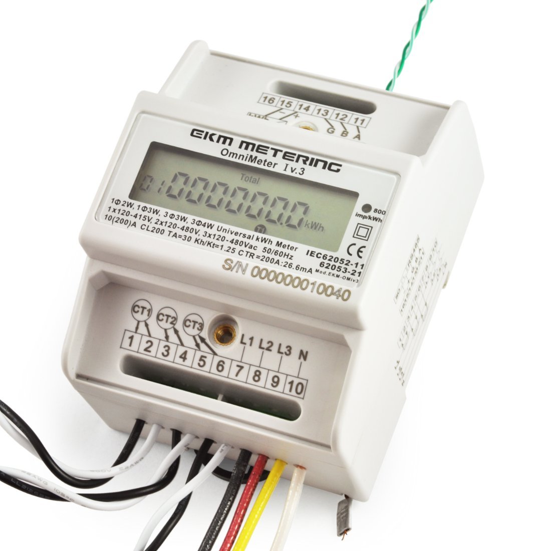 KM-Omnimeter I v.3 – Universal Smart Meter, Single Phase or 3-Phase, 120 to 480V, 50/60Hz, up to 5000 Amps