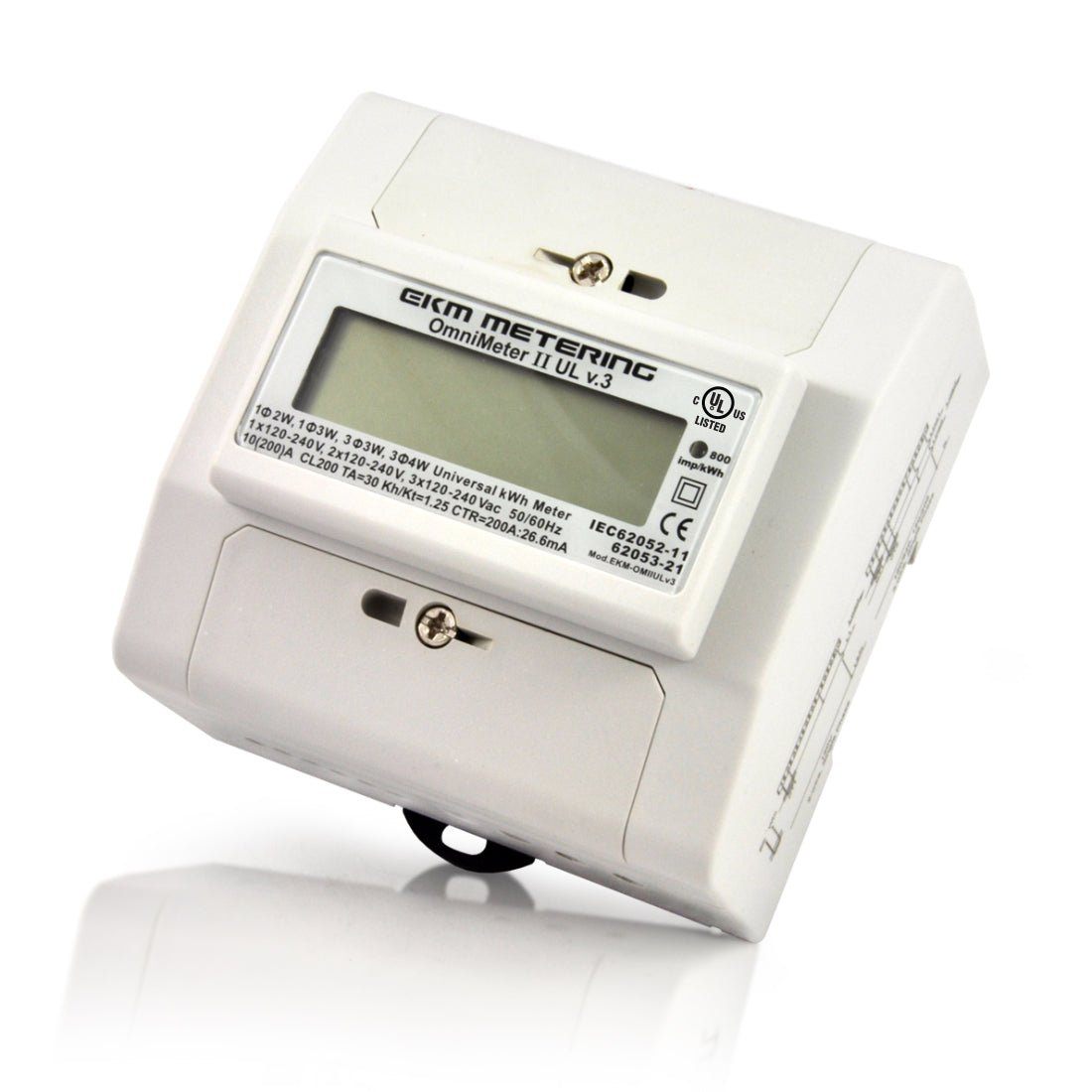 EKM-Omnimeter II UL v.3 – Universal Smart Meter, Single Phase or 3-Phase, 120 to 240V, 50/60Hz, up to 5000 Amps