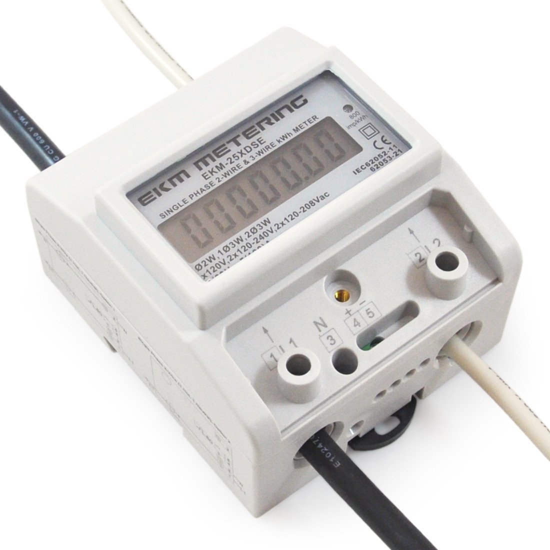 Single Phase, Pass-Through kWh Meter, 2 or 3-Wire, 120V up to 120/240V, 100A, 60Hz, EKM-25XDSE